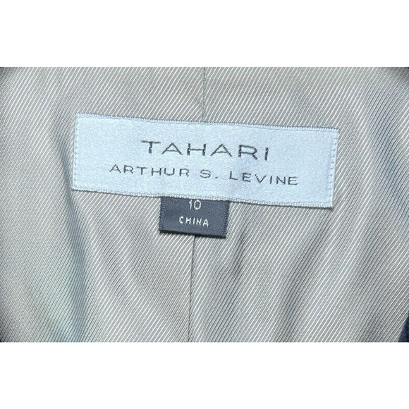Tahari Arthur S. Levine Woman’s Black Blazer Jacket Dress Up Workwear Size 10 - Picture 7 of 9